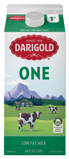 Milk 1% Low Fat Half Gallon Carton - Darigold