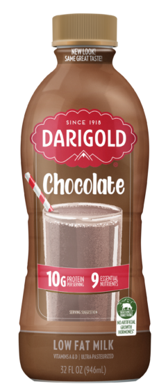 Chocolate Milk 1% Low Fat Quart Bottle - Darigold