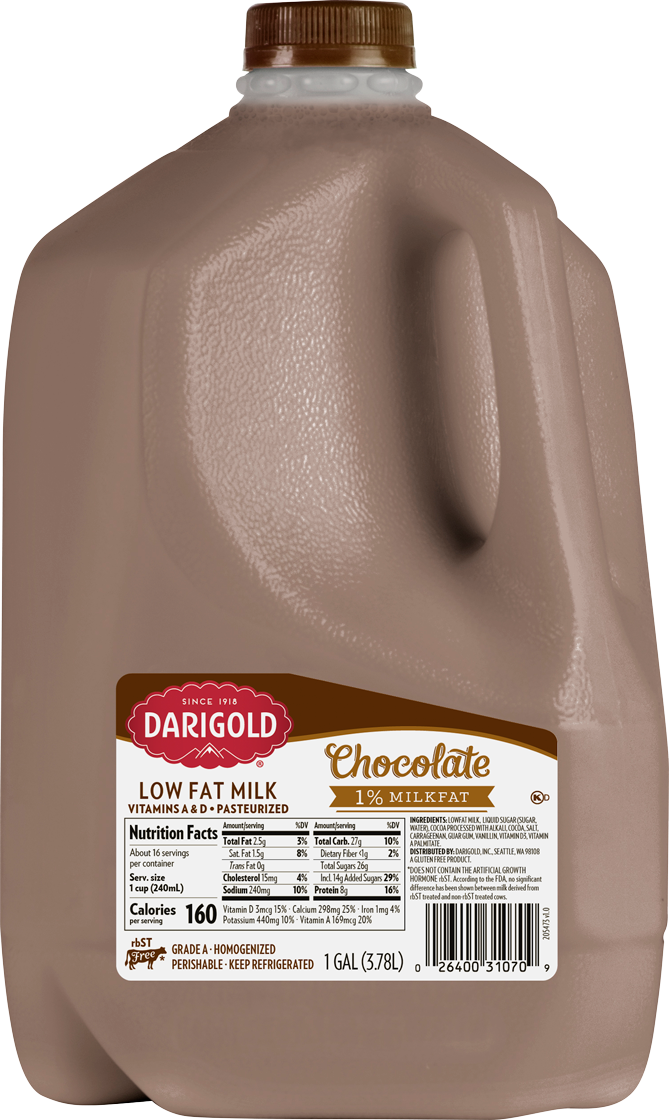 Chocolate Milk | 1% Low Fat | Gallon | Darigold