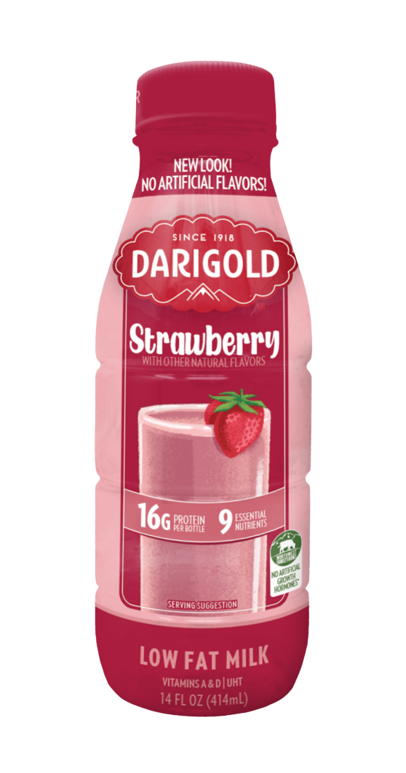 Strawberry Milk | 1% Low Fat | Single Serve Bottle | Darigold