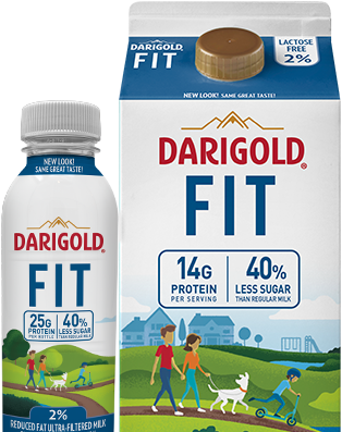 More Protein, Less Sugar, Great Taste - Darigold Fit Milk | Darigold